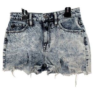 KanCan Distressed Stone Washed Denim Shorts Womens Size 5/26